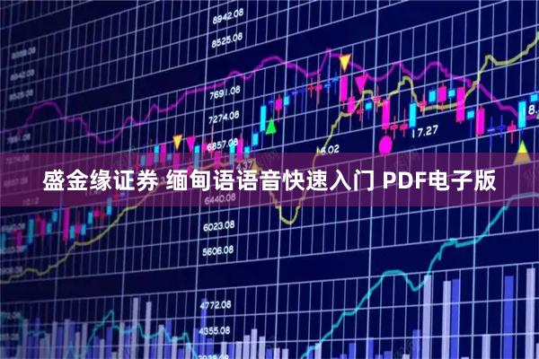 盛金缘证券 缅甸语语音快速入门 PDF电子版